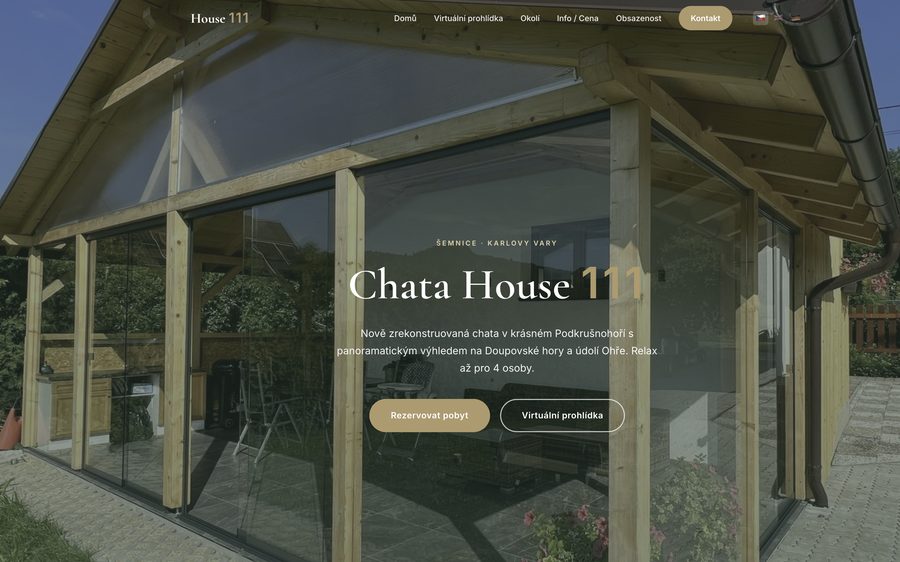Náhled webu Chata House 111